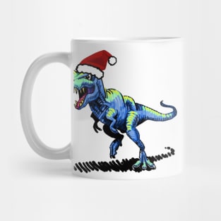 Christmas T-Rex Dinosaur Mug